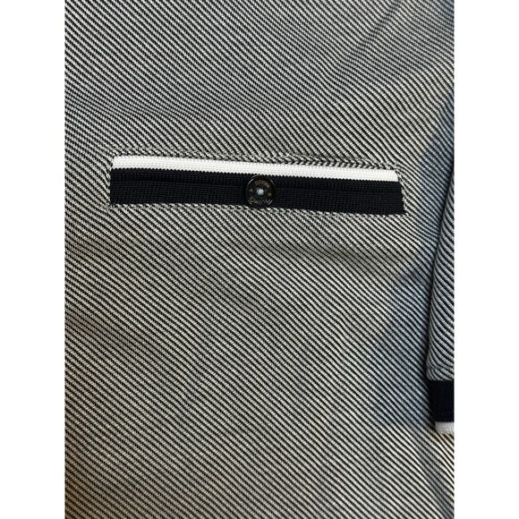 Denim & Flower Ricky Singh Men’s Polo Shirt XL Black Gray Contrast Trim Casual - Picture 4 of 5